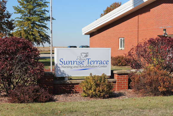 Sunrise Terrace sign